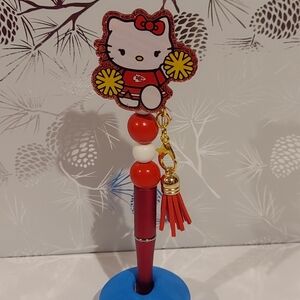 Kansas City Cheifs Hello Kitty Cheerleader Pen